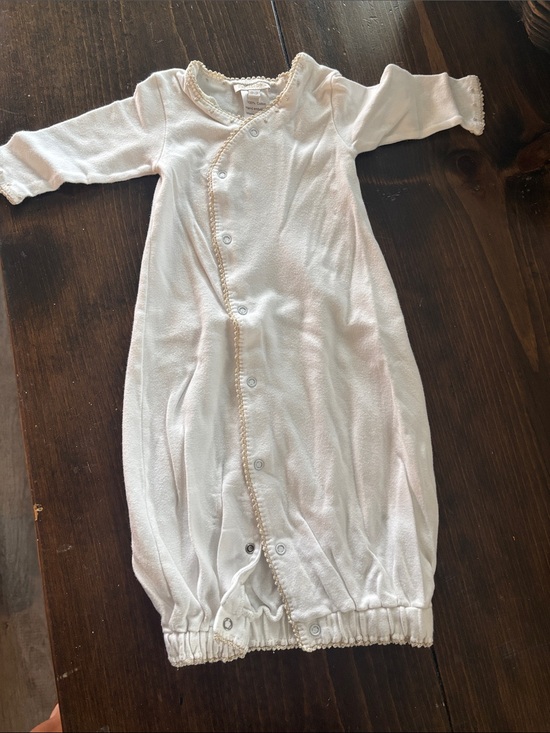 Kissy Kissy Other - Kissy Kissy Cream and White Infant Sleep Sack with Snap Front